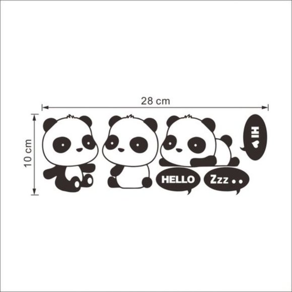Panda Switch Wall Stickers - Picture 7 of 11